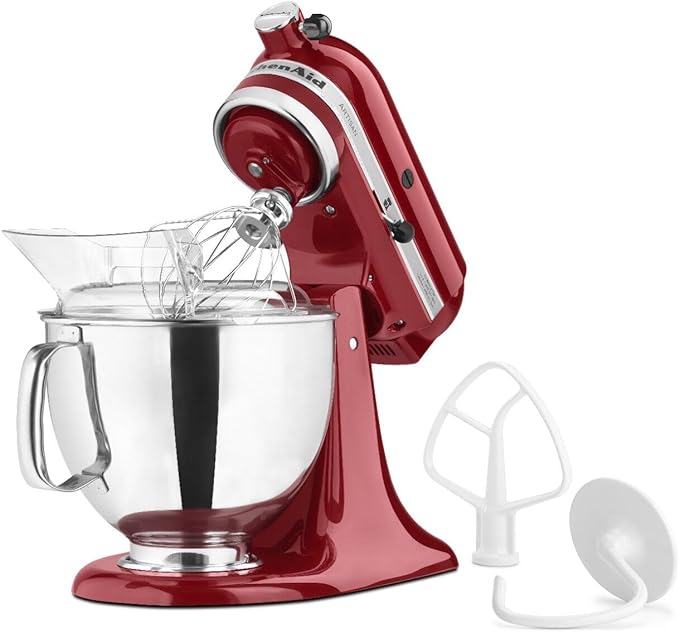 KitchenAid Artisan Series 5 Quart Tilt Head Stand Mixer, KSM150PS,Empire Red