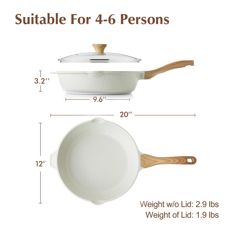 Nonstick Ceramic Saute Pan 12