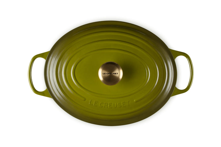 Enameled Cast Iron Oval Dutch Oven