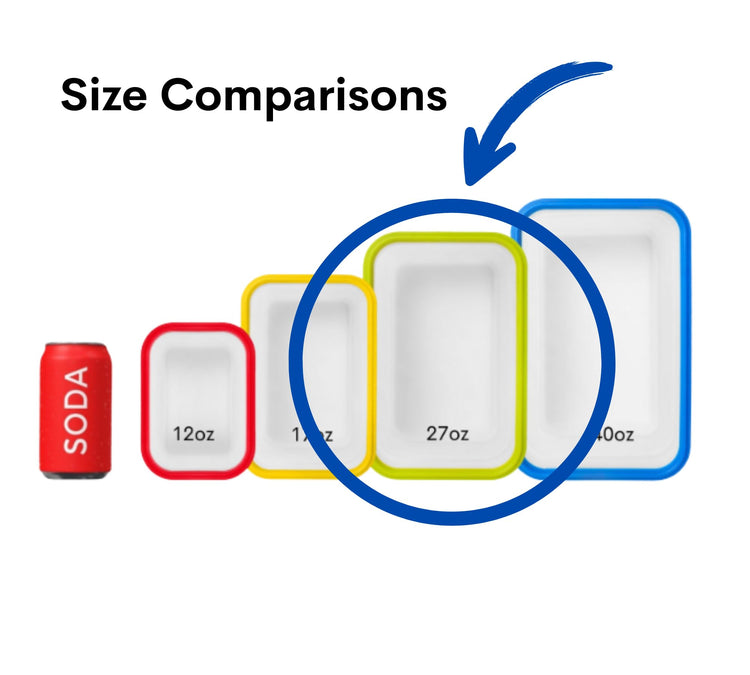 Collapsible Food Storage Containers with Lids