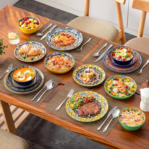 16 Pieces Plates and Bowls Set (Service for 4 (16 PCS))