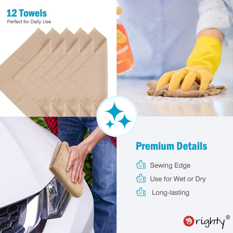 Microfiber Cleaning Cloth (12 Count)