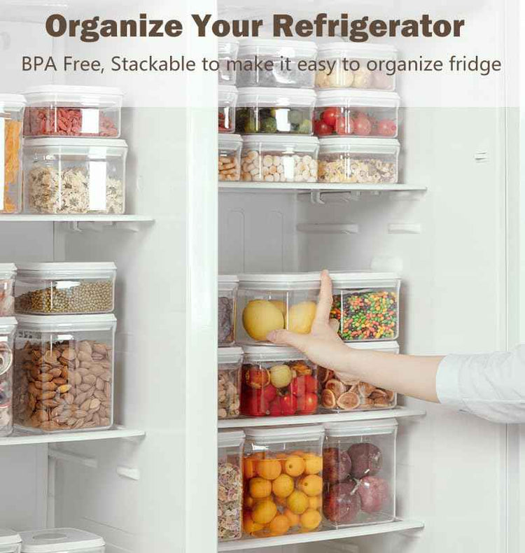 Pop Food Storage Containers Set Airtight Food Storage Containers with Pop Lids (blue, 2x2.8Qt)