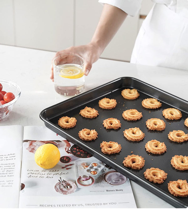 Thicken 1 4 Quarter Cookie Baking Sheet Pan 13.58 x 9.84Inch