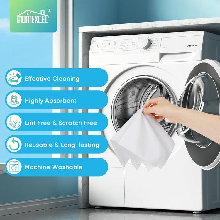 White Microfiber Cleaning Cloth (12 Count)