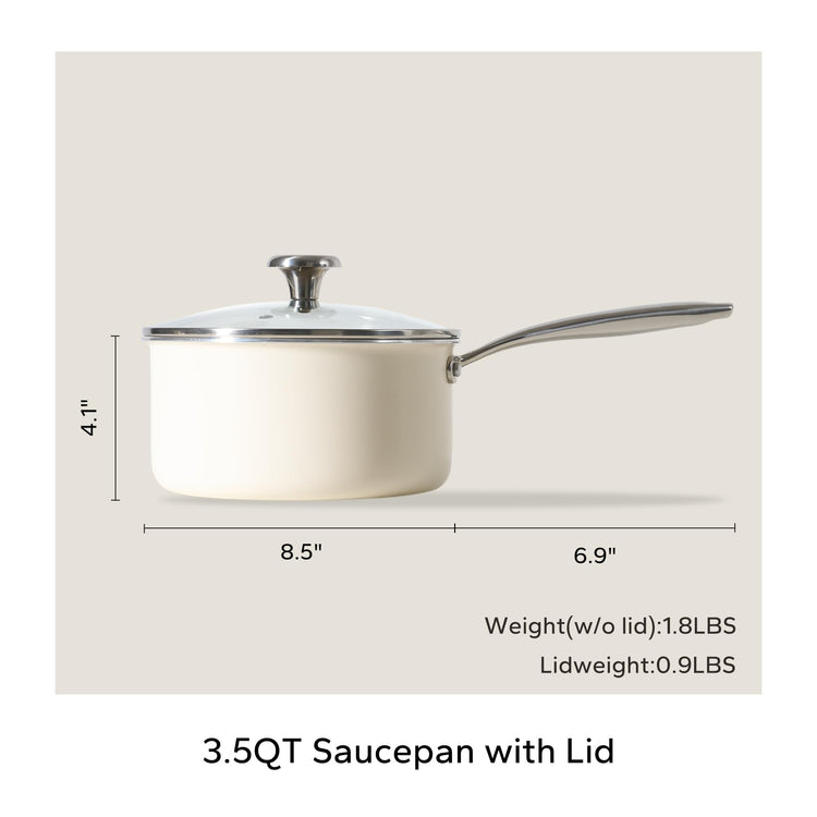 Nonstick Ceramic Sauce Pan With Lid