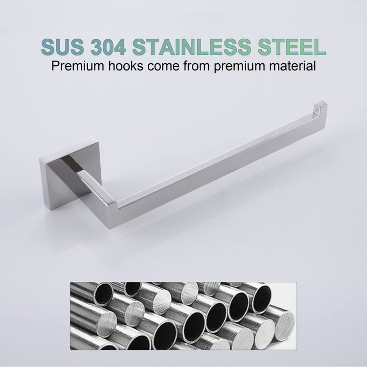 Towel Bar Shiny Chrome Hand Towel Ring Holder for Bathroom Kitchen Hardware Wall Mounted