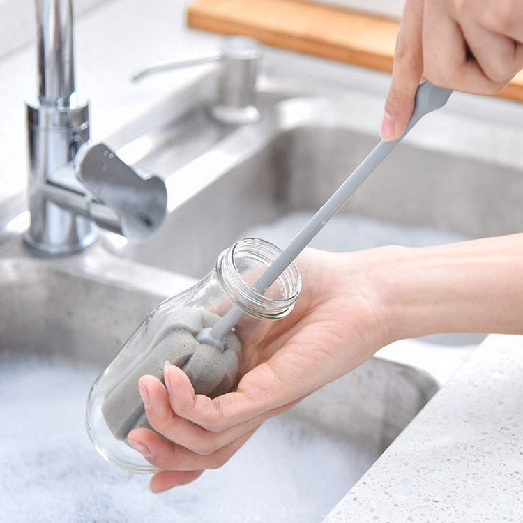 Brush Bottle 2 Pack 1 Long 1 Short Cleaning Brush 2pcs Traceless Hook (4 Count)