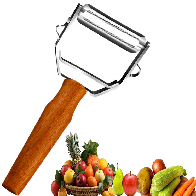 Y Shaped Vegetable Peeler Wooden Handle Stainless Steel for Fruit