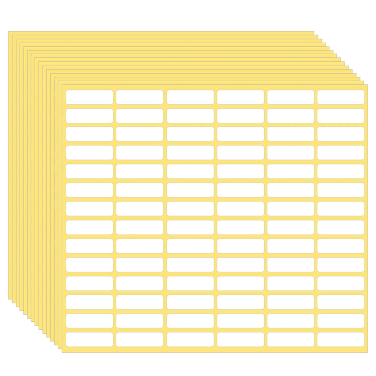 1260 Pcs Matte White Labels Stickers Small Blank Labels Removable Sticky Price Tags Labels Stickers for Jars Boxes School Office Kitchen (1260 Count)