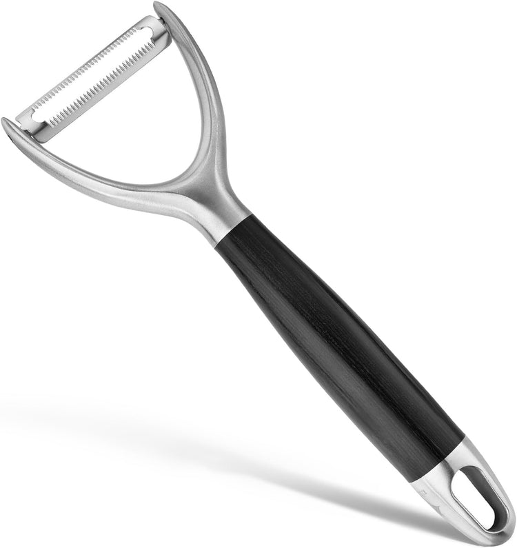 304 Stainless Steel Multi-Function Kitchen Peeler - With Solid Wood Handle, Sharp Durable Blade, Effortlessly Peels Vegetables and Fruits, Essential Kitchen Tool( Type Y )