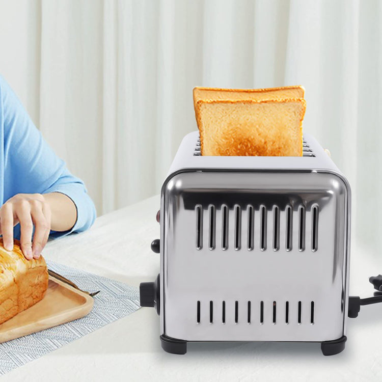 Commercial Toaster 6 Slices Stainless Steel Pop