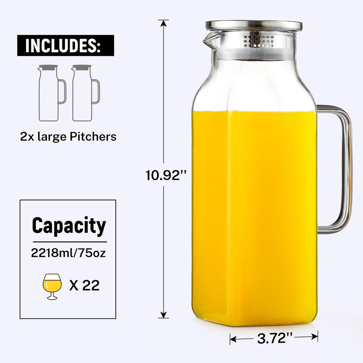 2 Pack 2.22 Liters