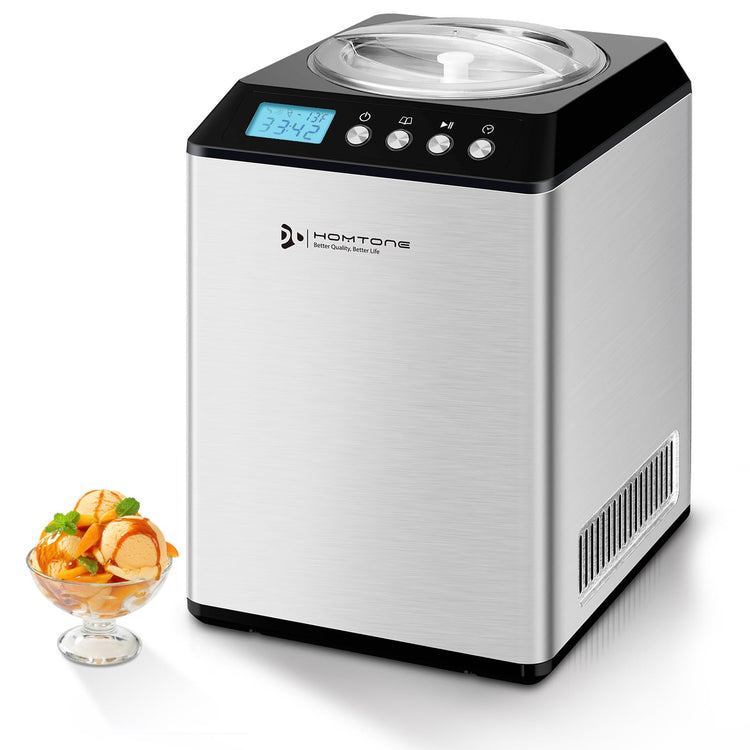2.64QT Ice Cream Maker with Compressor