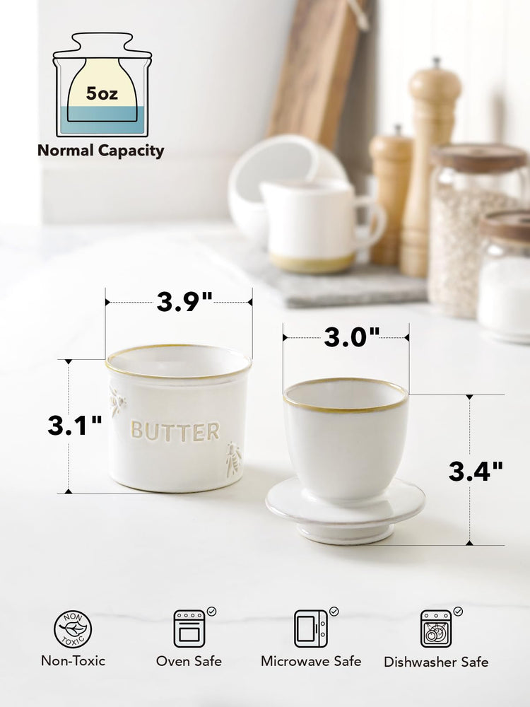 Butter Crock Butter Dish with Lid