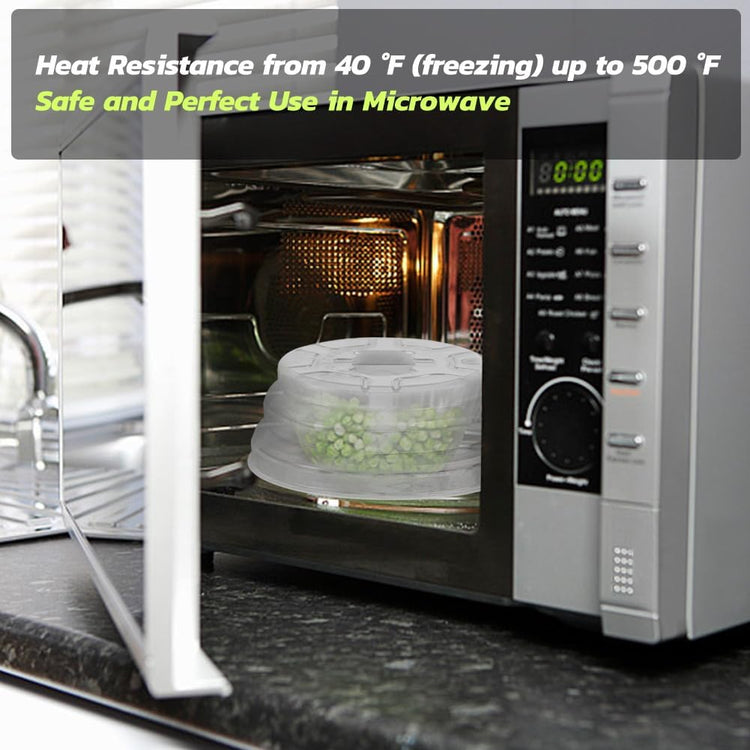 Microwave Plate Cover Microwave Splatter Cover Silicone Microwave Plate Cover Dish Covers for Microwave Oven Cooking Anti-Splatter Guard Lid