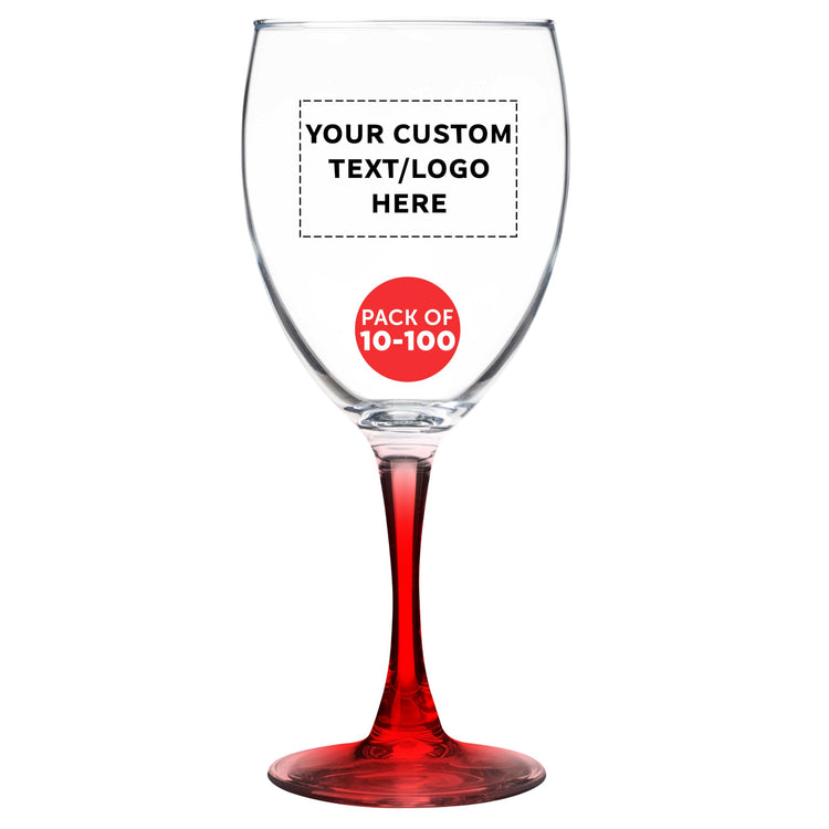 Custom Nuance Wine Glasses by ARC 10.5 oz. Set of 10 (100 Count)