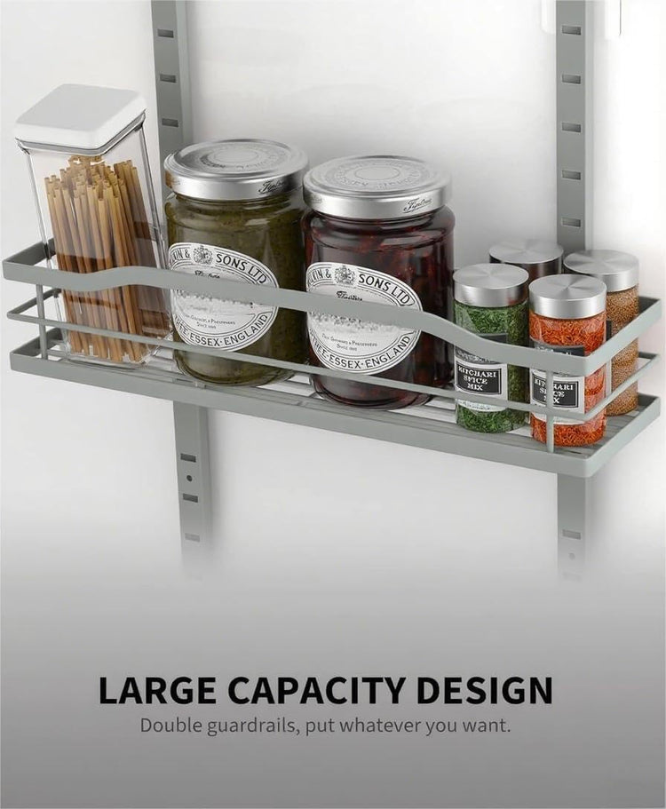 Grey 9 Tier Over The Door Pantry Organizer