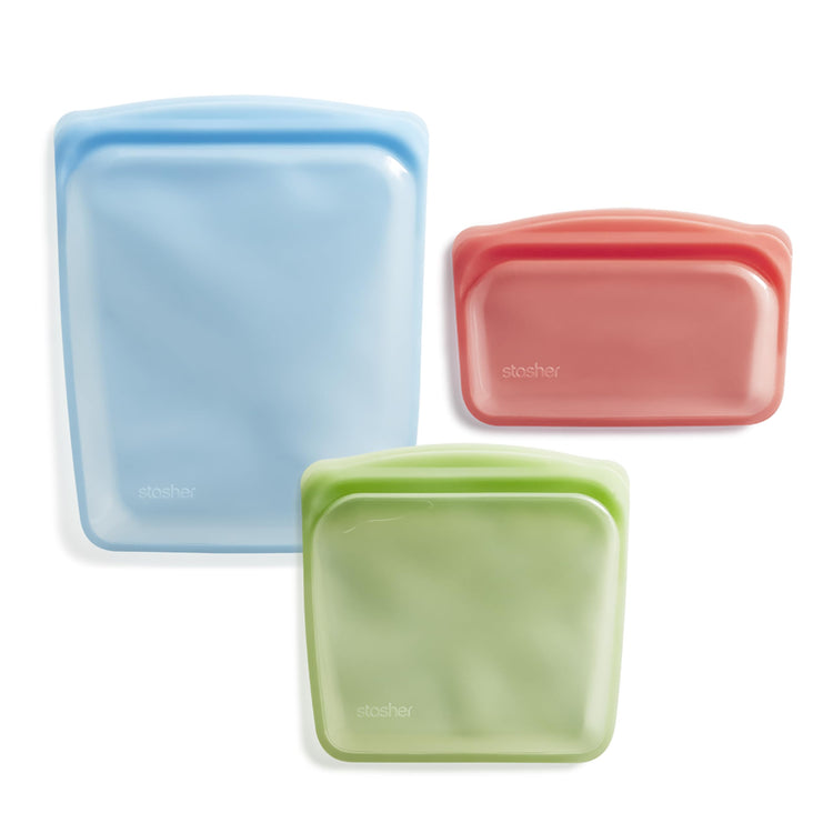 Premium Reusable Silicone Food Storage Bags (3 Count)