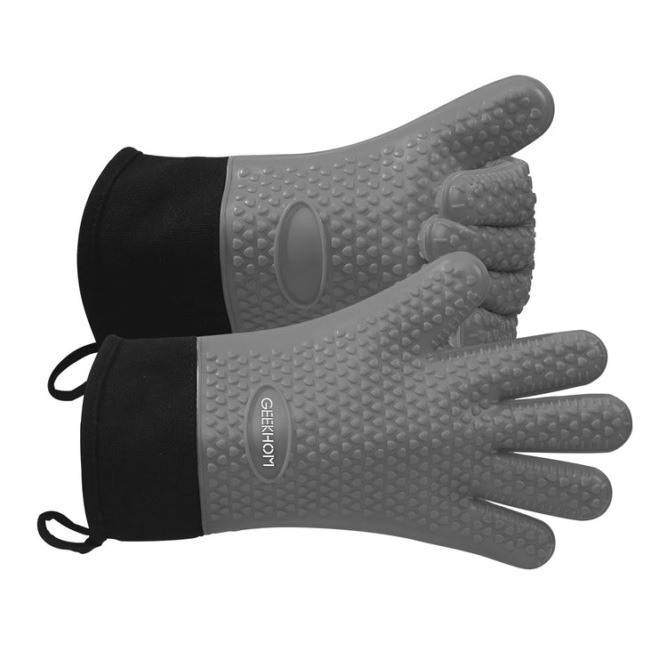 BBQ Gloves Heat Resistant Oven Mitts (2 Count)