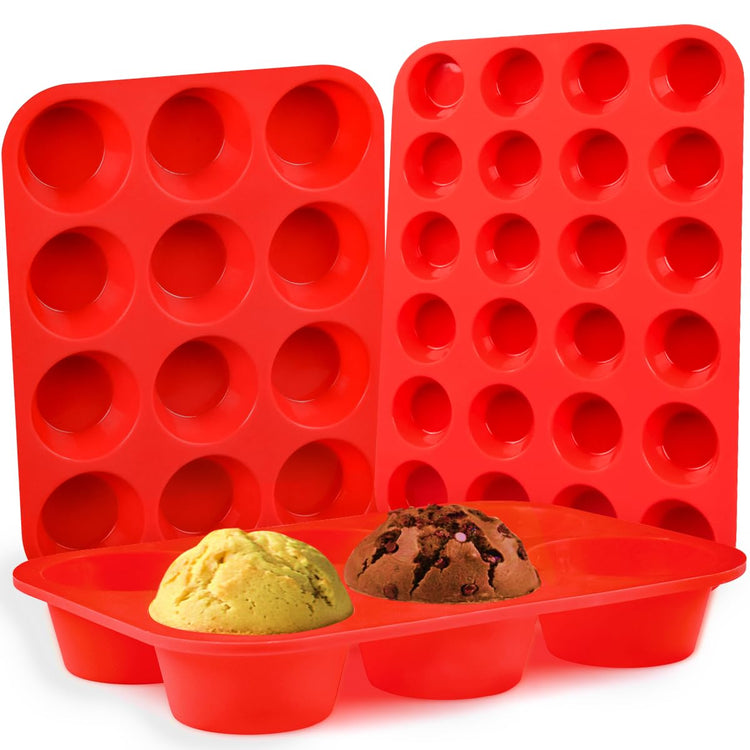 Silicone Muffin Pan Set (3 Count)