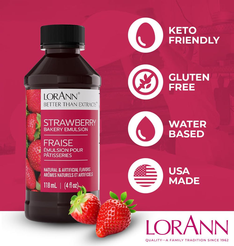 Strawberry Bakery Emulsion (4 Fl Oz)