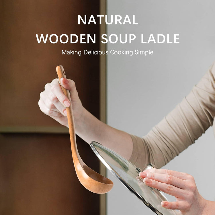 Wooden Soup Ladle for Cooking