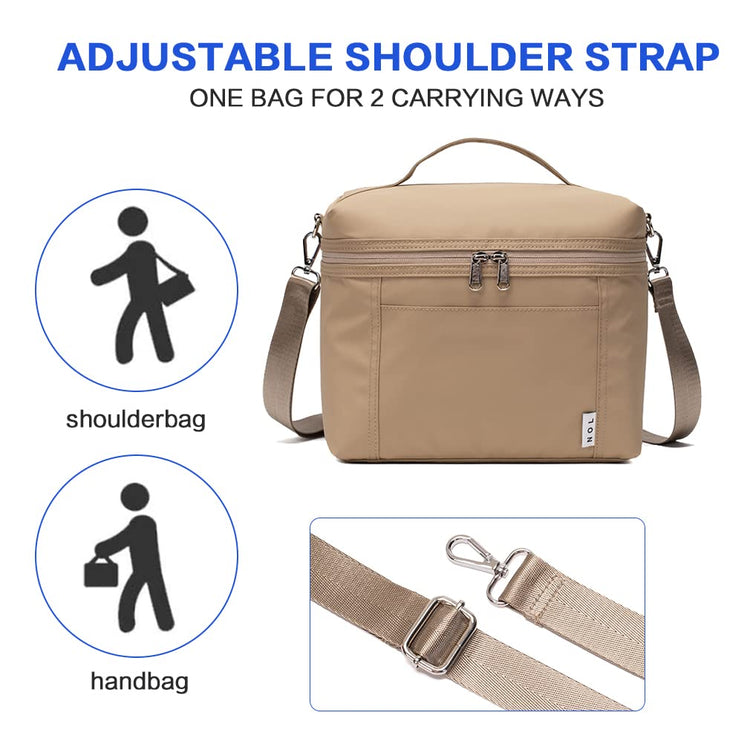 NOL 4L Insulated Lunch Bags for Women Cooler Bag Lightweight Nylon Waterproof Lunch Box for Work