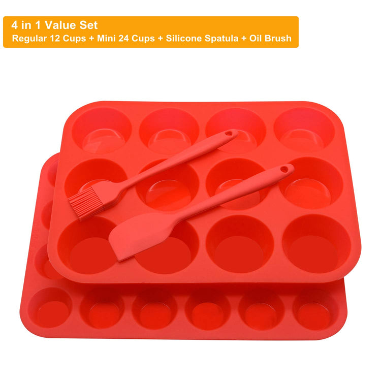 Silicone Muffin Pan Cupcake Set (2 Count)