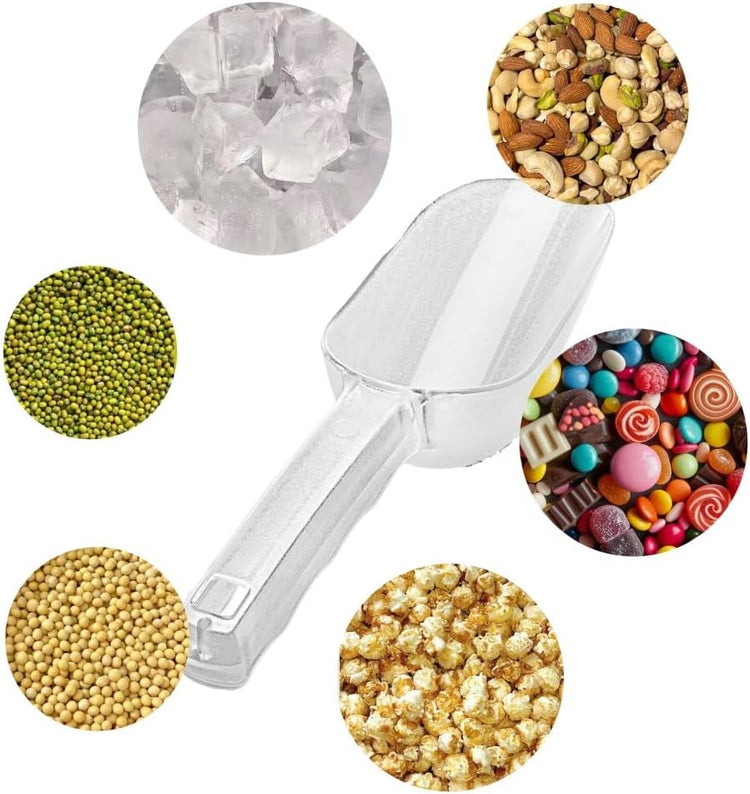 ice maker scoop,ice scoopers for ice bucket,Polycarbonate Utility Ice Scoop, 24 Oz, No BPA,Clear, Ergonomic Handle, Applicable to: Ice Maker, Ice Cream, Pets Food, Coffee Beans(1 pack) L