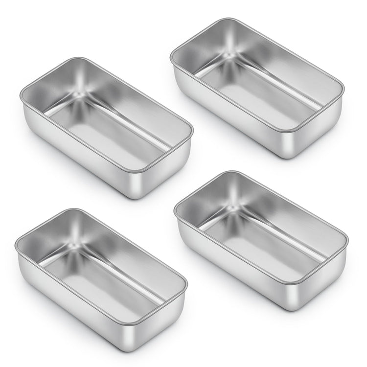 Loaf Pan for Baking Bread (4 Count)