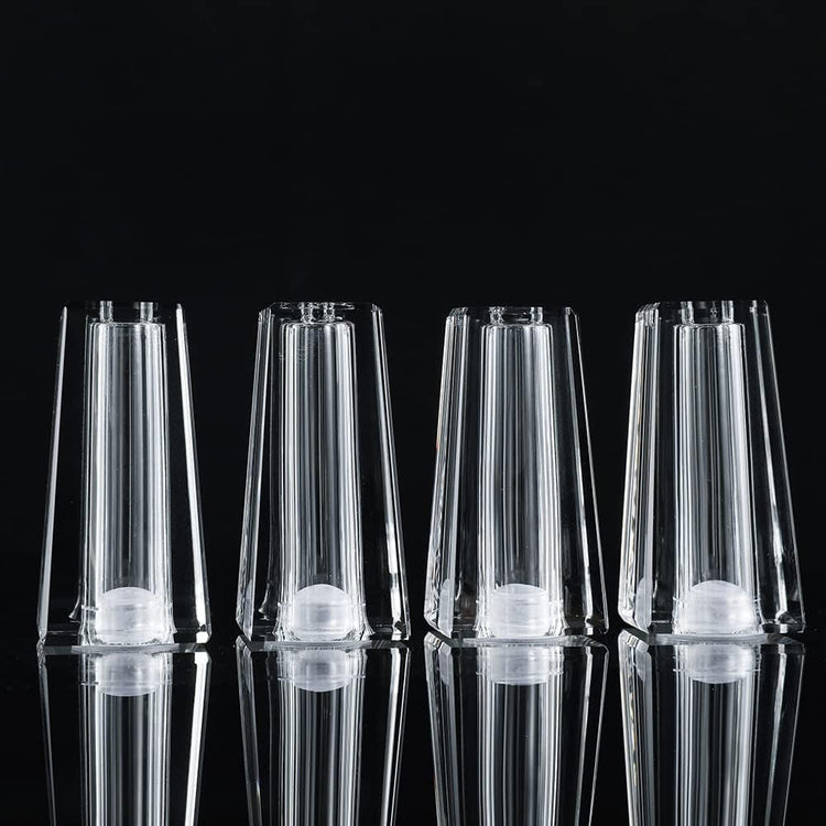Salt and Pepper Shaker Set Spice Dispenser Refillable Design Cut Crystal Seasoning Shaker Kitchen Decor for Cooking Table, RV, Dinner Party, Camping BBQ (Set Of 4)