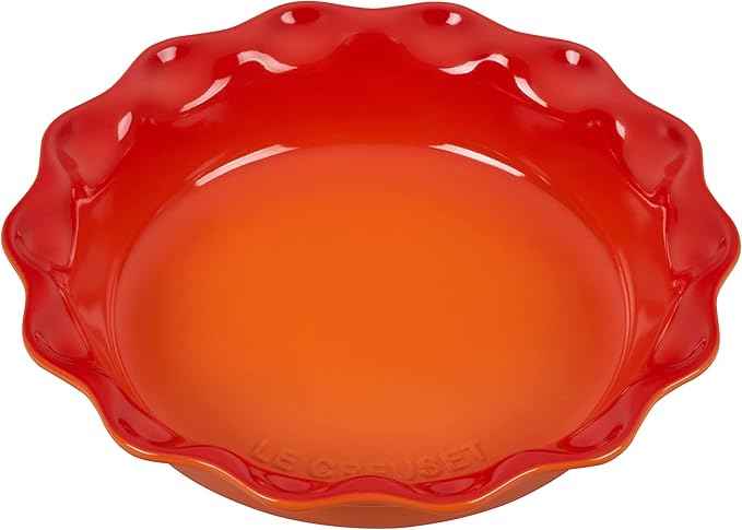 Le Creuset Stoneware 9" Heritage Pie Dish, Flame