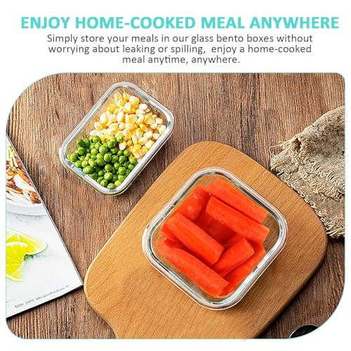 24 Pieces Glass Food Storage Containers Set (Green / 12 Pack)