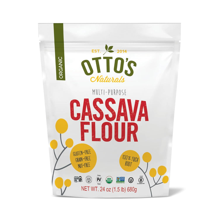 Otto's Naturals Organic Multi-Purpose Cassava Flour, Gluten-Free, Grain, Nut and Gum-Free, 1-to-1 Wheat Alternative, Paleo, AIP, 1.5 lb - Nestoria