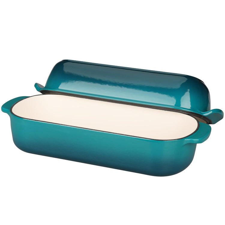 Enameled Cast Iron Loaf Pan with Lid
