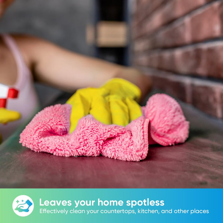 Pink Microfiber Cleaning Cloth (12 Count)