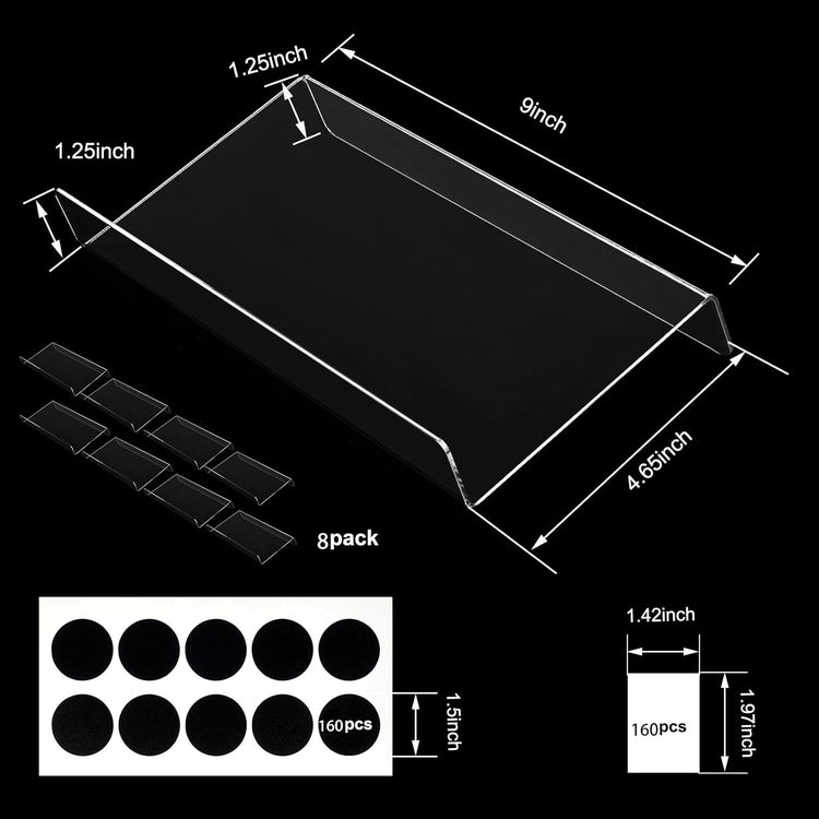 Acrylic Seasonings Spice Rack,Acrylic Spice Drawer Organizer,4 Tier,for Drawer/Countertop,Organize and Display Your Spices,and Seasonings(Jars not included)
