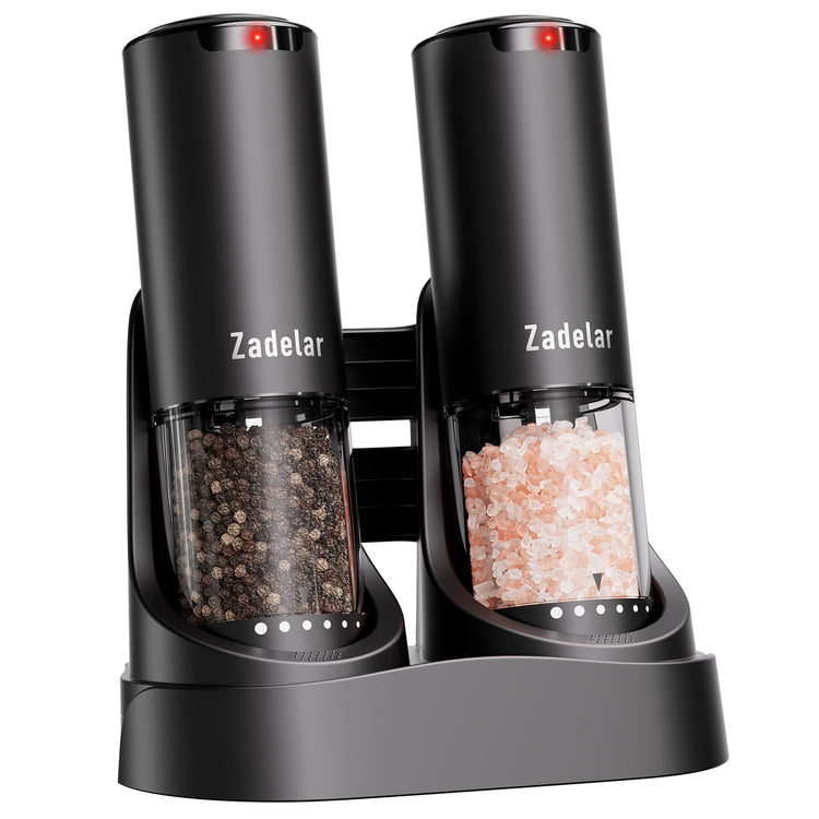 Electric Rechargeable Salt and Pepper Grinder Set (95 95)