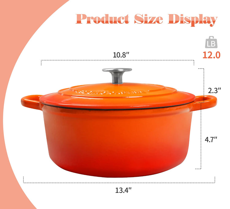 Enameled Cast Iron Dutch Oven