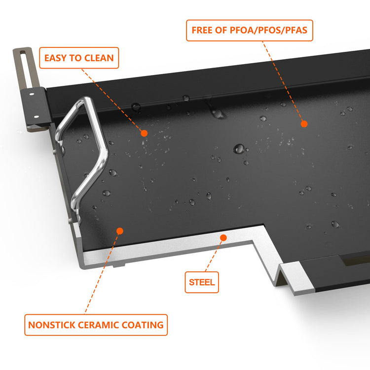 Adjustable Griddle Insert for Gas Grill