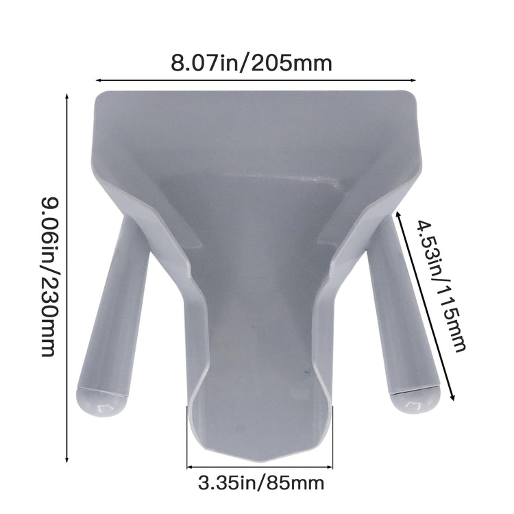 Polycarbonate French Fry Scoop Dual Handle for Ice Candy Snacks