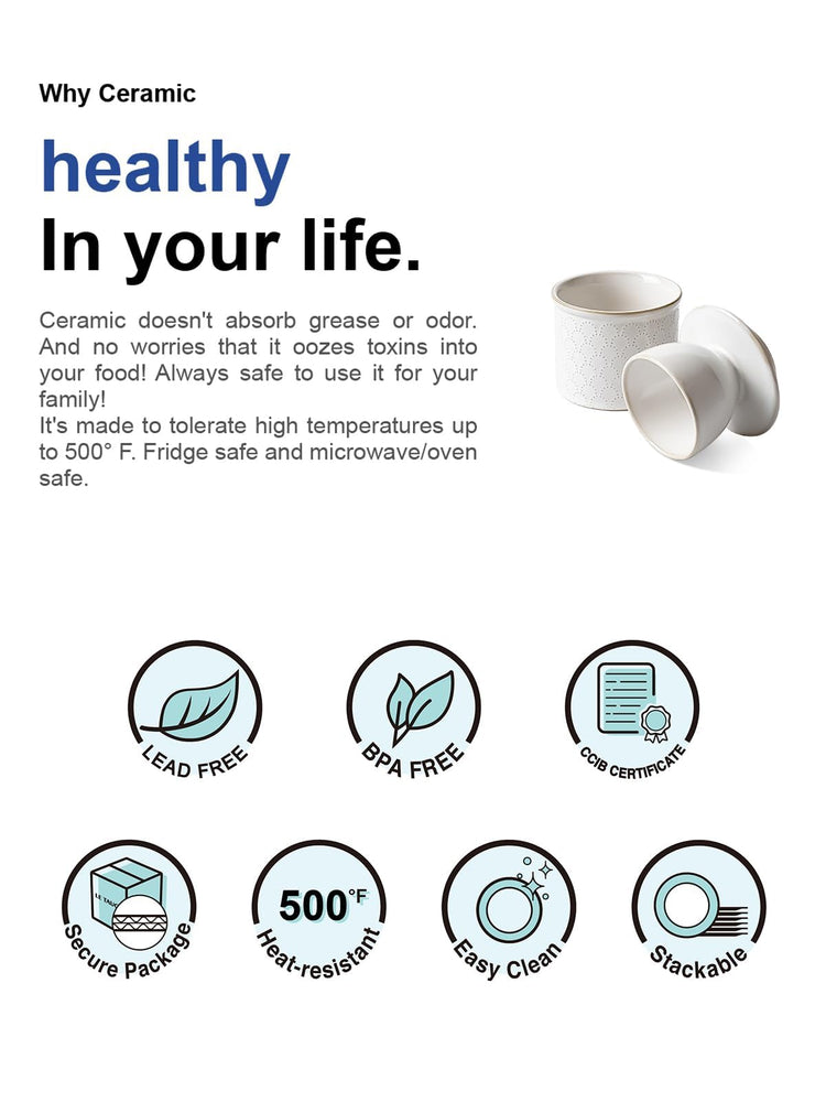Butter Crock Butter Dish with Lid