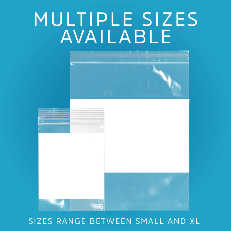 13" x 15" 2 Gallon Large Zip Bags (1000 Count)