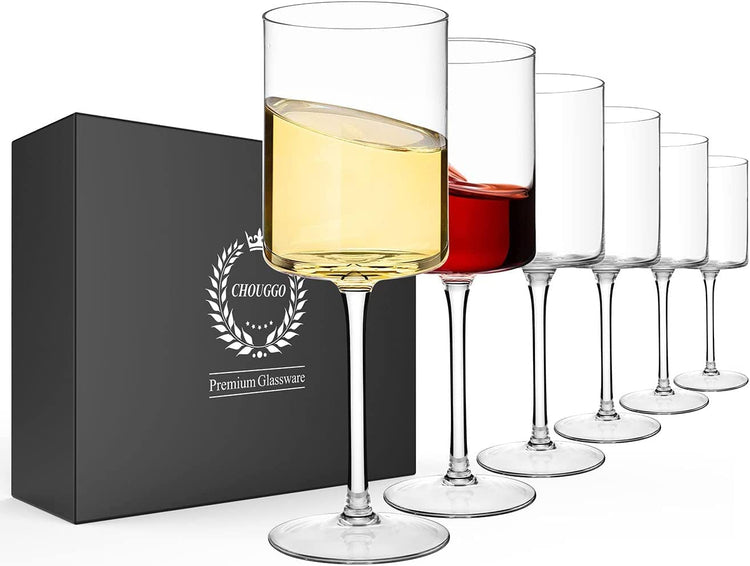 Square Wine Glasses Set of 6 (6 Count)