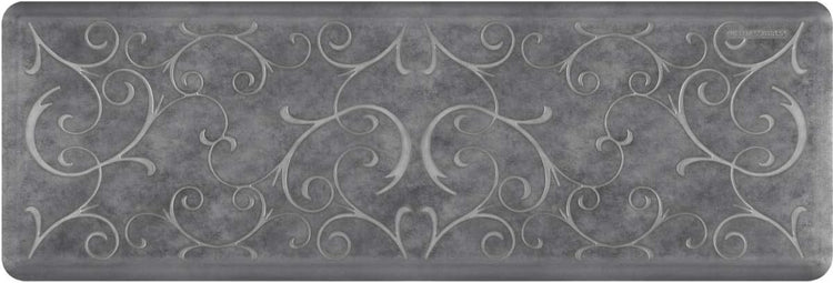 WellnessMats Bella Collection Anti-Fatigue Floor Mat, Polyurethane – Ergonomic Support Pad for Home, Kitchen, Garage, Office Standing Desk – Water Resistant - Made in USA