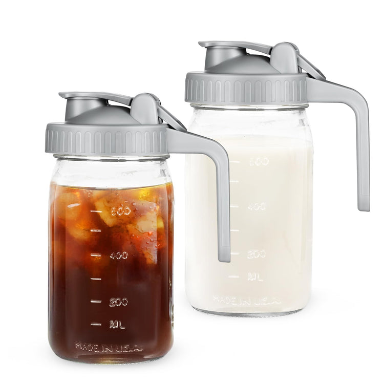 Creamer Pitcher Jar with Lid (2 Count)