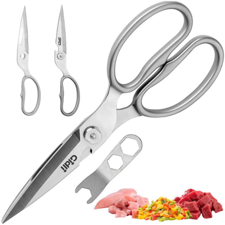 Premium Kitchen Scissors All Stainless Steel