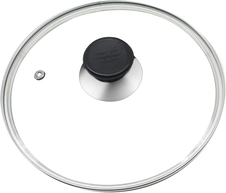 Glass Lid for Frying Pan 8 Inch Tempered Glass Pot Lid Cover with Stainless Steel Rim for 8 Inch Frying Pan Wok Pot Skillet