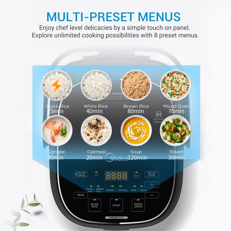 3L Rice Cooker with Steamer Basket